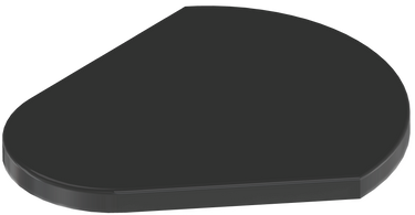 ProChem® ClamShell Funnel Cover - Black - Fits All Lid Sizes